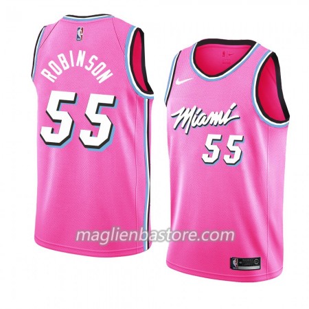 Maglia NBA Miami Heat Duncan Robinson 55 2018-19 Nike Rosa Swingman - Uomo